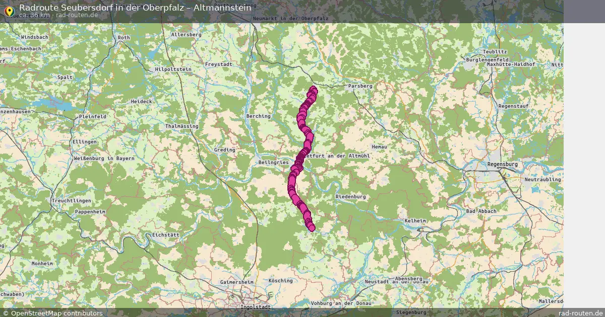 Radtour Seubersdorf In Der Oberpfalz – Altmannstein