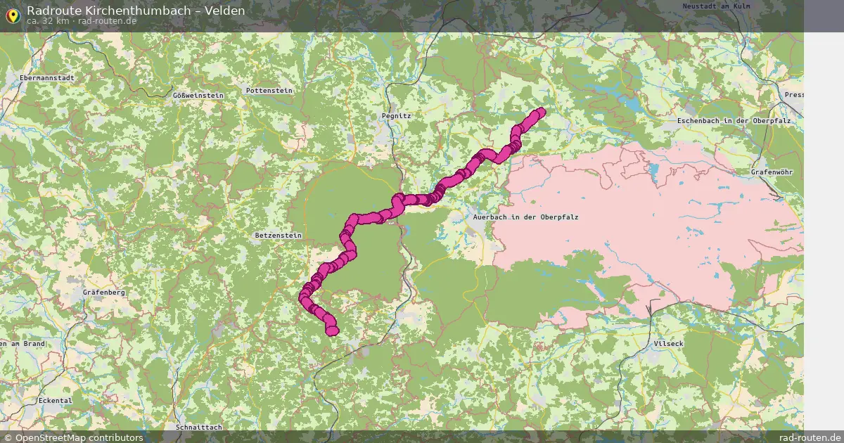 Radtour Kirchenthumbach – Velden