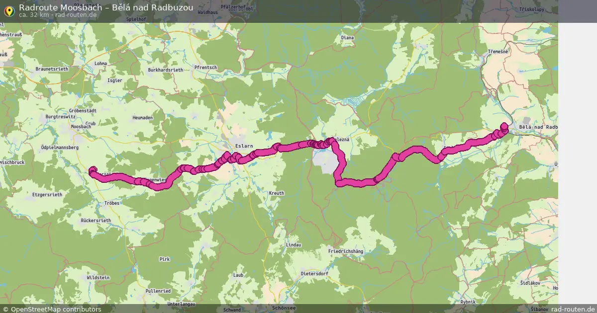 Radtour Moosbach – Bělá Nad Radbuzou