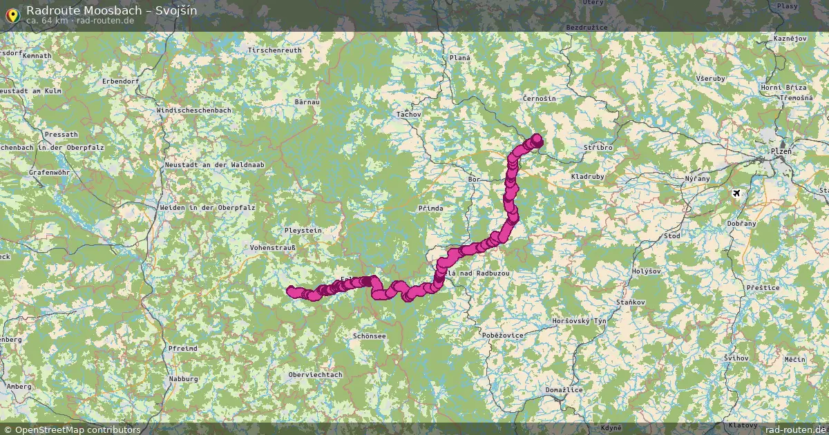 Radtour Moosbach – Svojšín