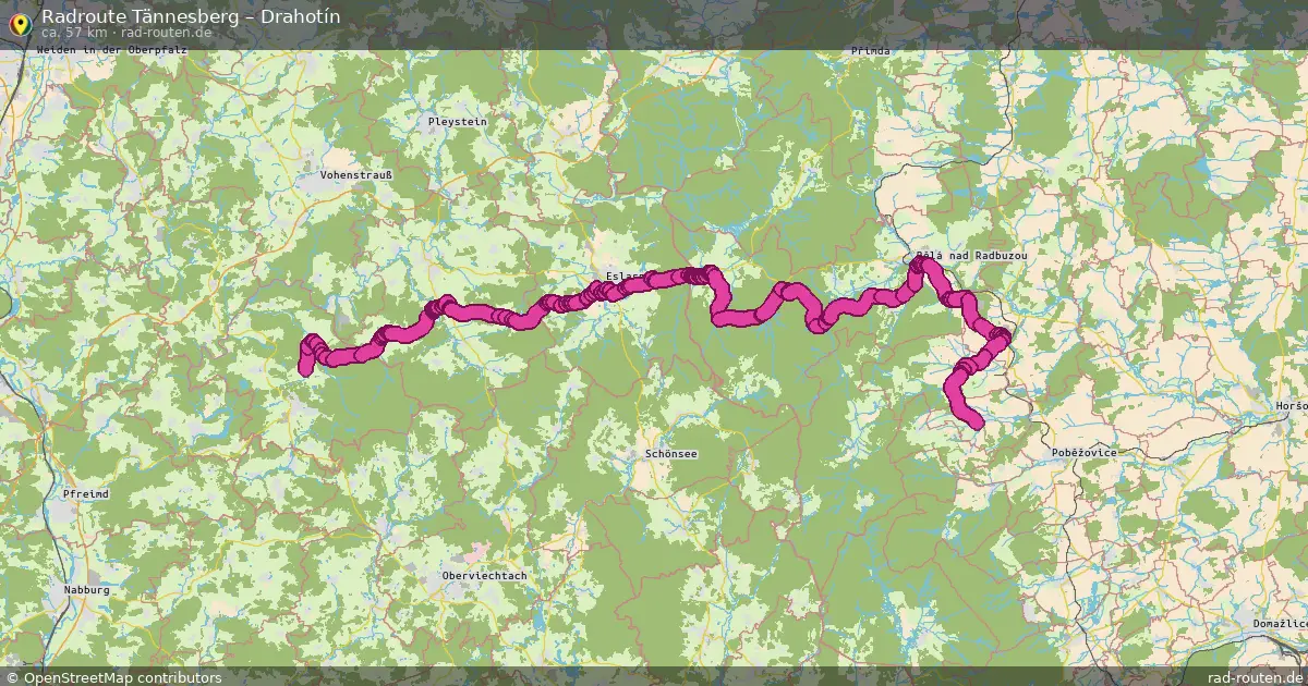 Radtour Tännesberg – Drahotín