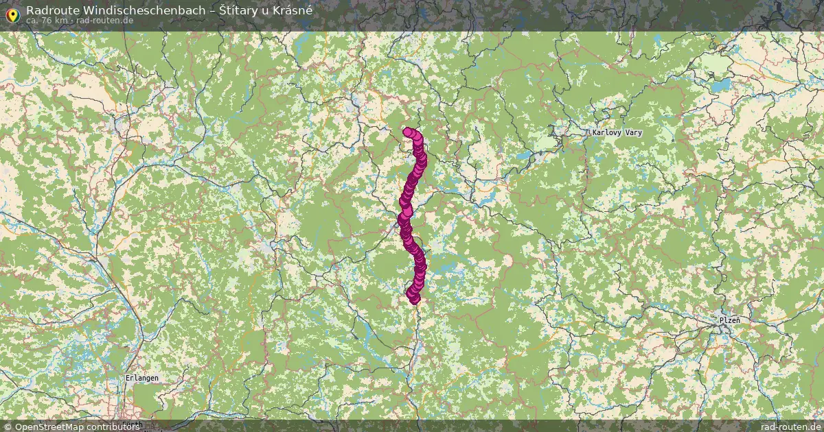 Radtour Windischeschenbach – Štítary U Krásné