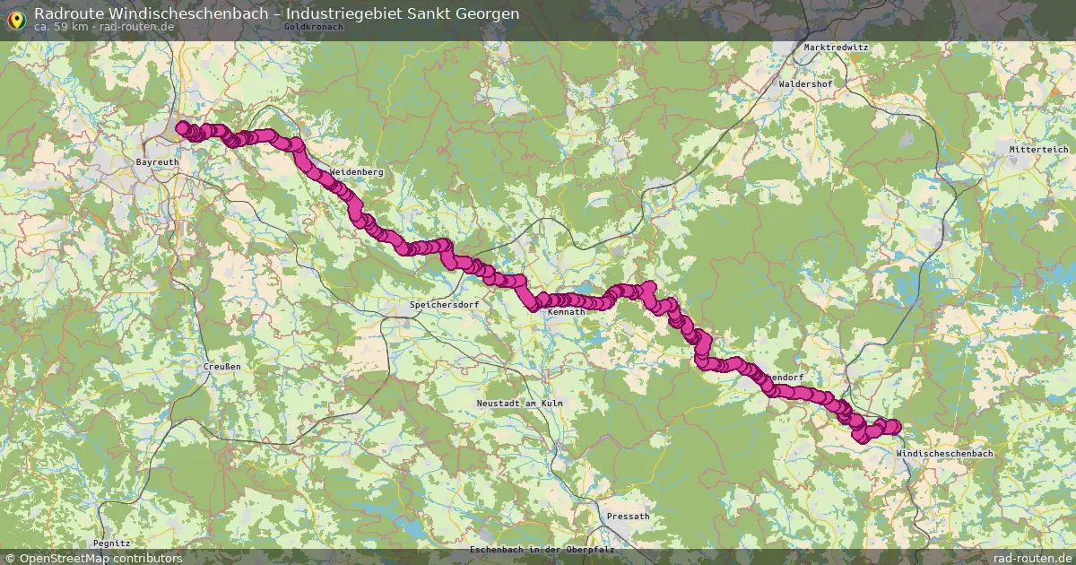 Radtour Windischeschenbach – Industriegebiet Sankt Georgen