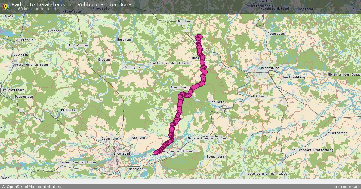 Radtour Beratzhausen – Vohburg An Der Donau