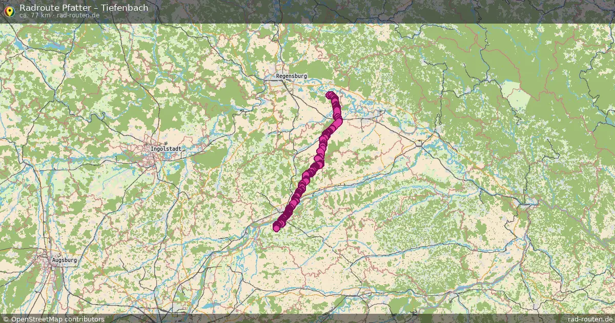 Radtour Pfatter – Tiefenbach