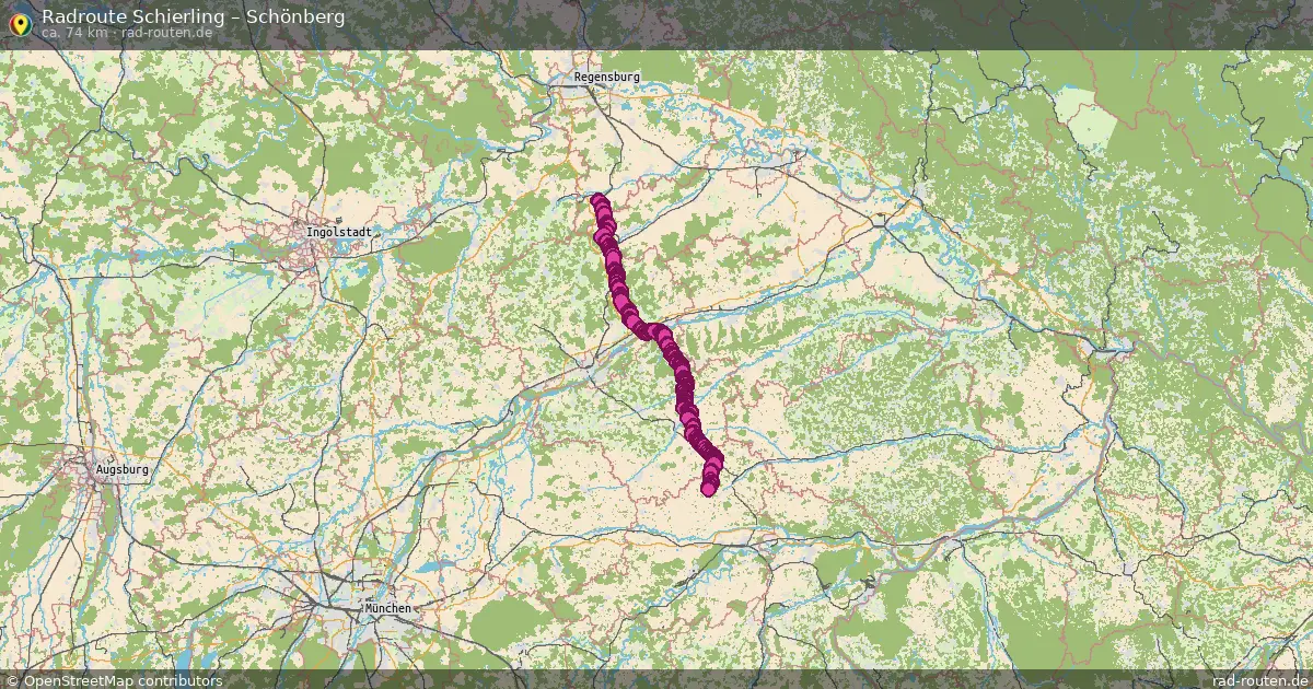 Radtour Schierling – Schönberg