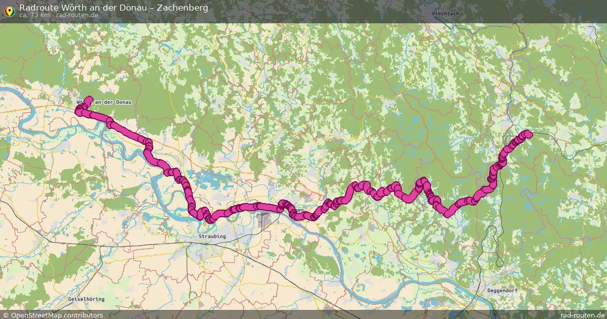 Radtour Wörth An Der Donau – Zachenberg