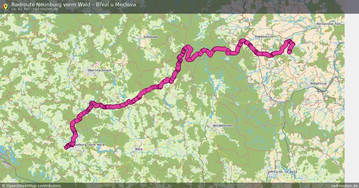 Radtour Neunburg Vorm Wald – Březí U Meclova