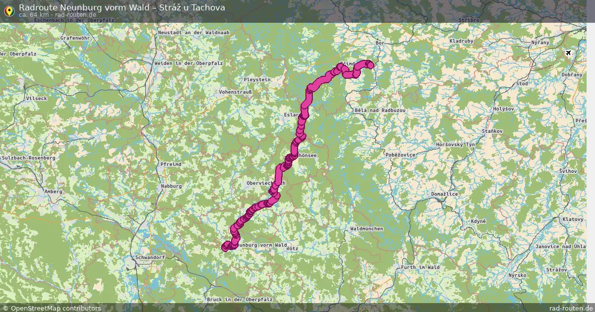Radtour Neunburg Vorm Wald – Stráž U Tachova