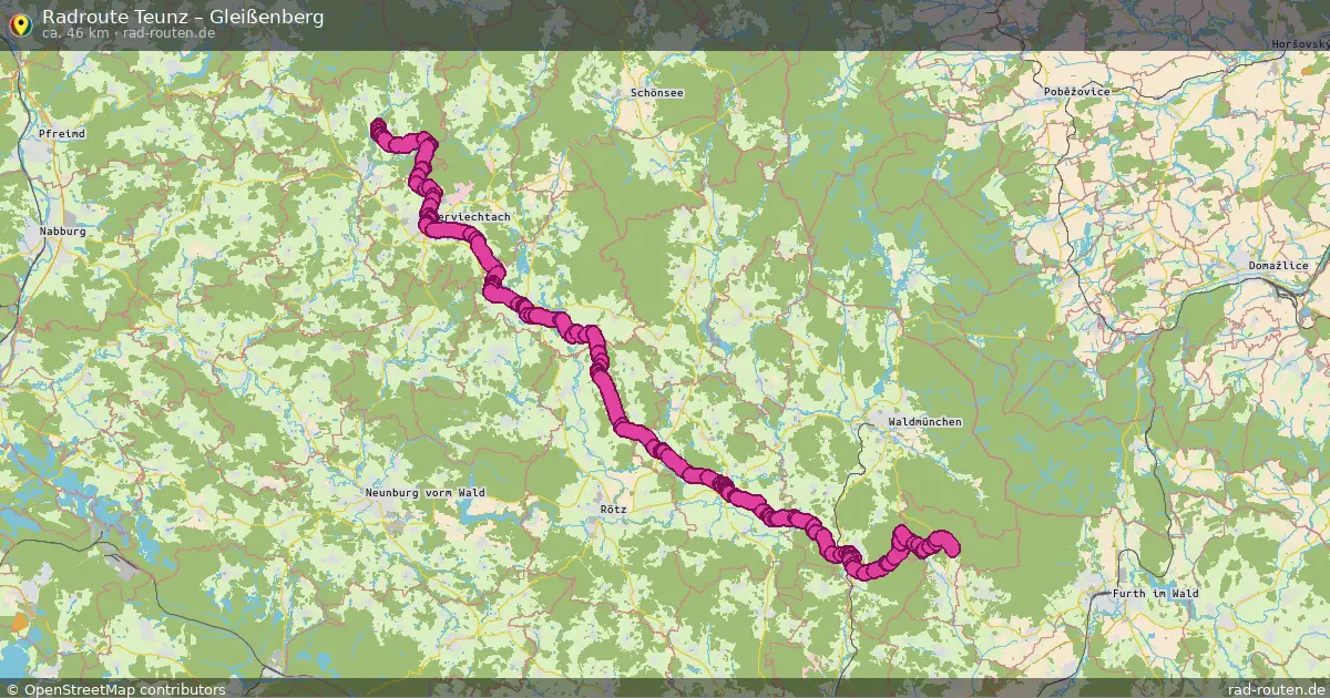 Radtour Teunz – Gleißenberg