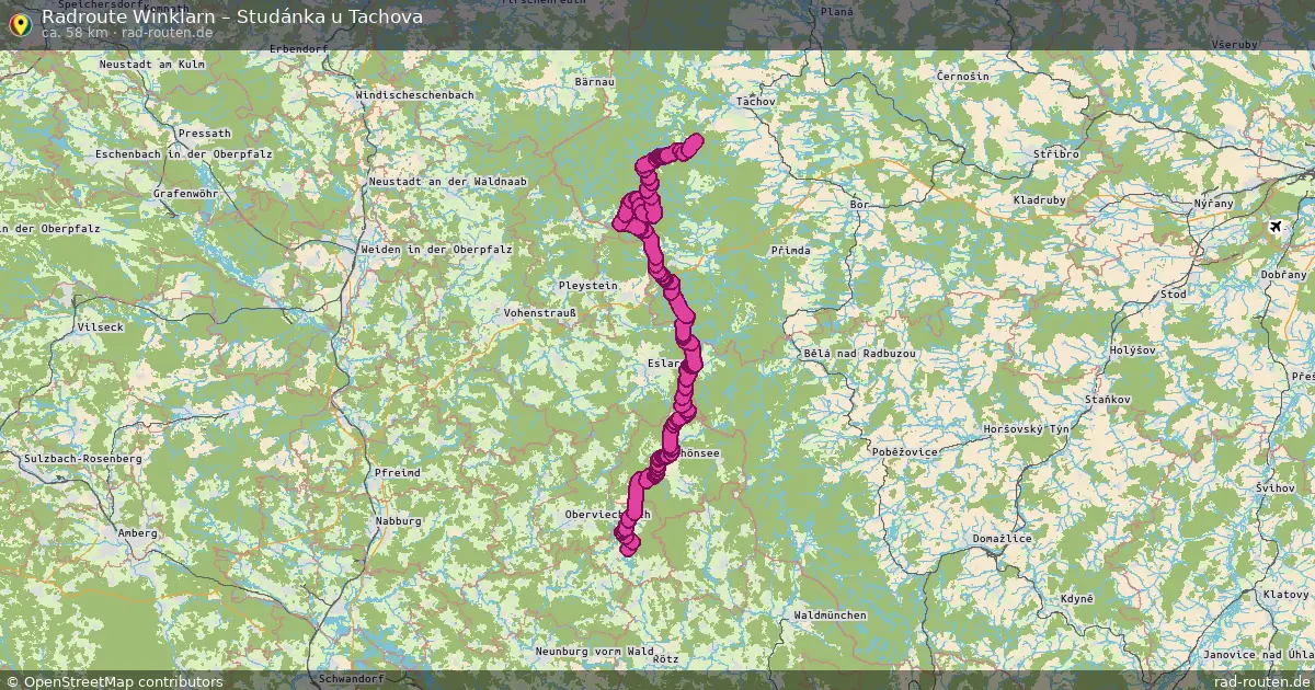 Radtour Winklarn – Studánka U Tachova