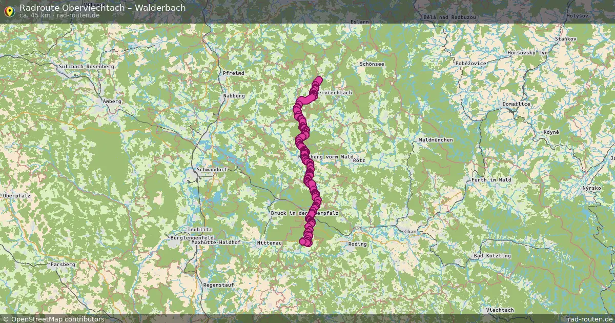 Radtour Oberviechtach – Walderbach