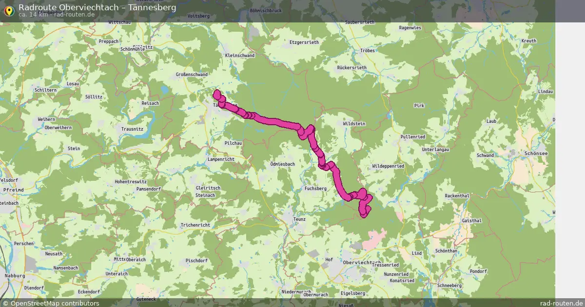 Radtour Oberviechtach – Tännesberg