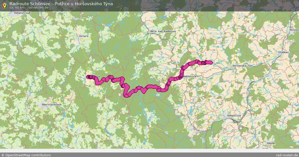 Radtour Schönsee – Polžice U Horšovského Týna