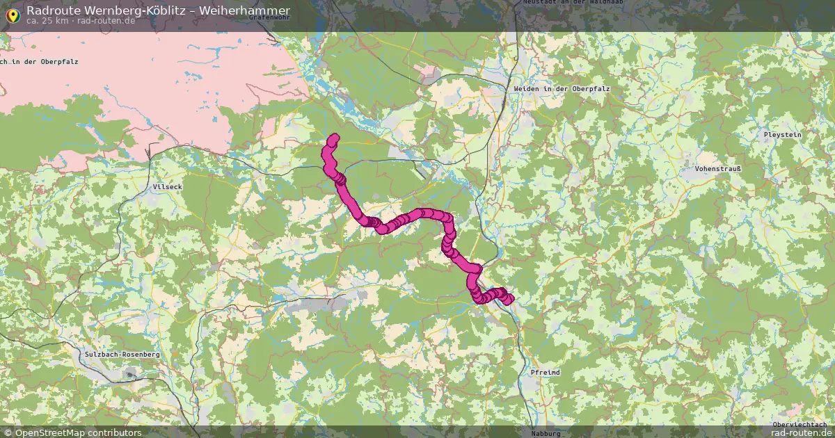 Radtour Wernberg-Köblitz – Weiherhammer