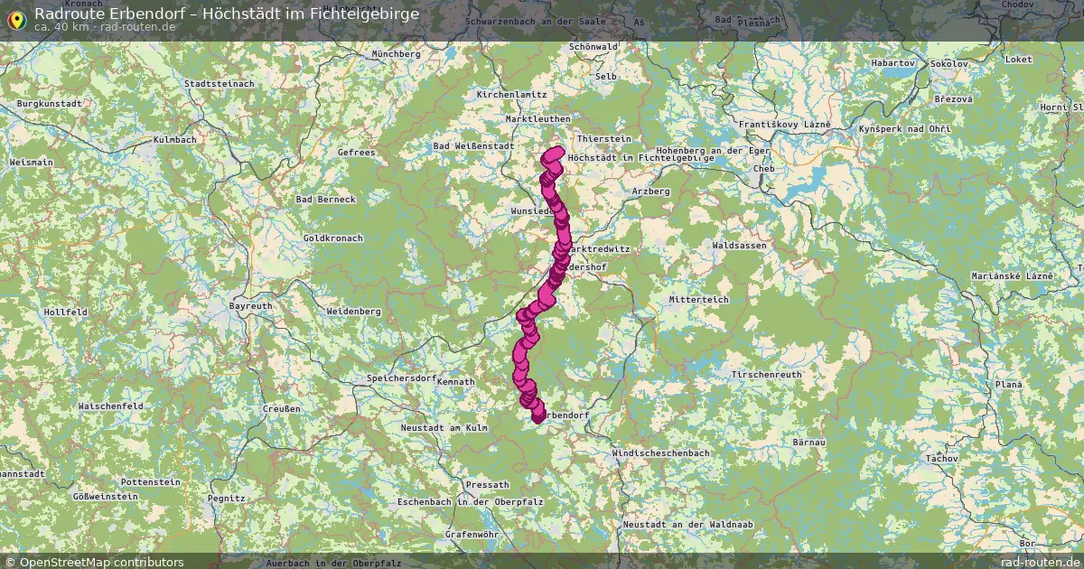 Radtour Erbendorf – Höchstädt Im Fichtelgebirge