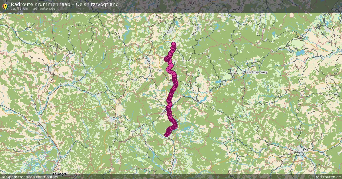 Radtour Krummennaab – Oelsnitz Vogtland
