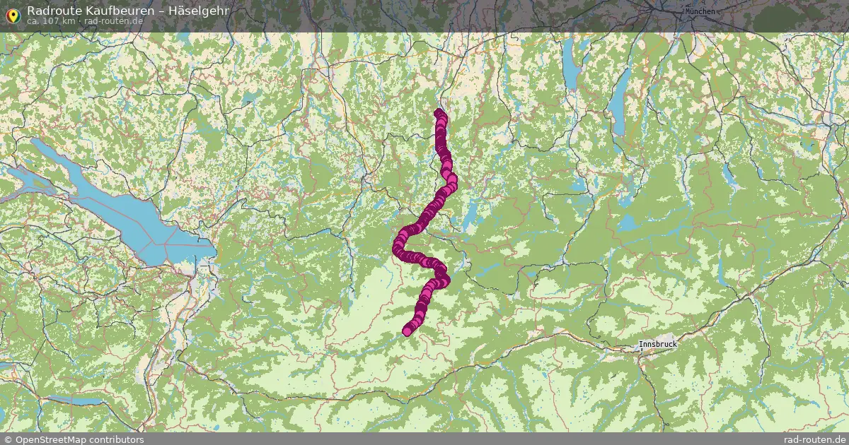 Radtour Kaufbeuren – Häselgehr