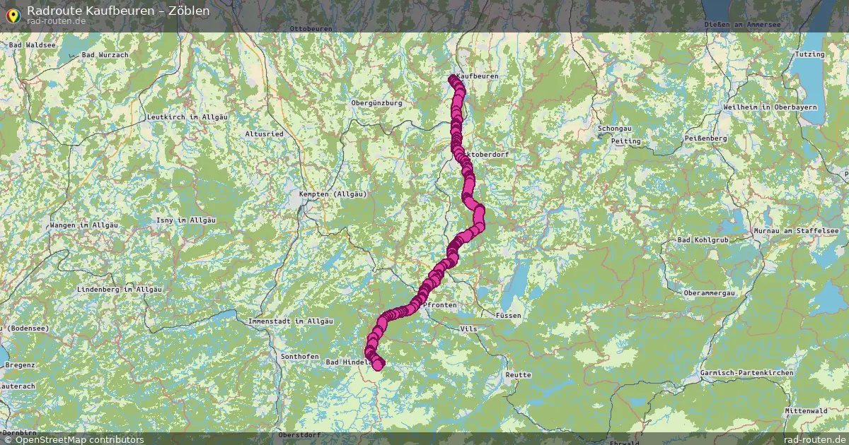 Radtour Kaufbeuren – Zöblen