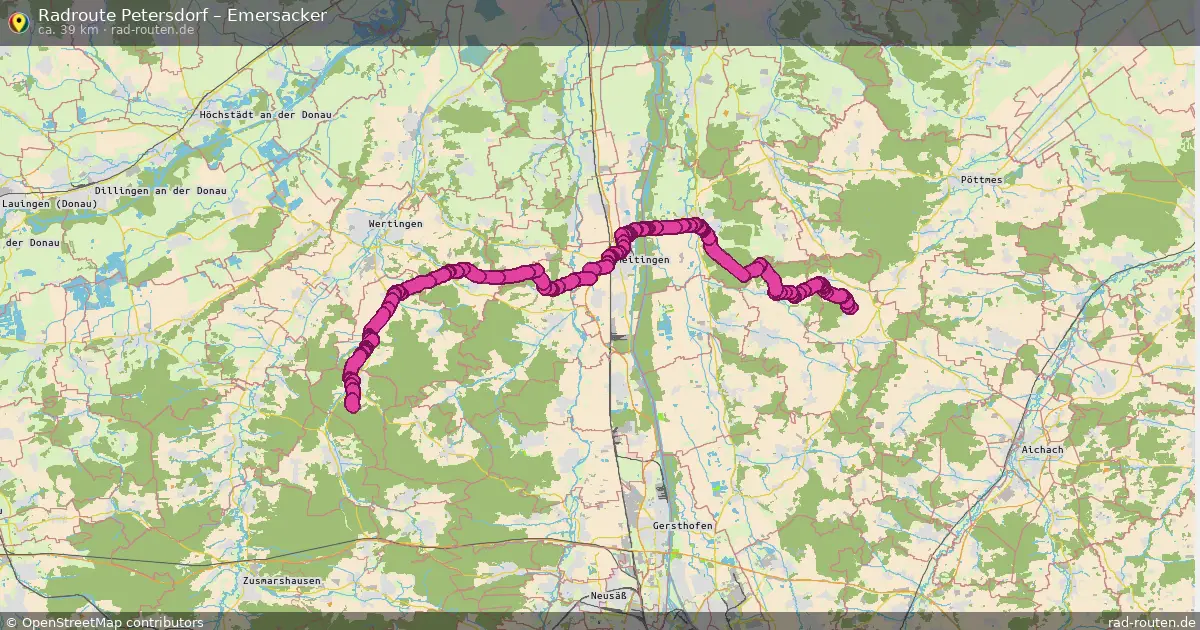 Radtour Petersdorf – Emersacker