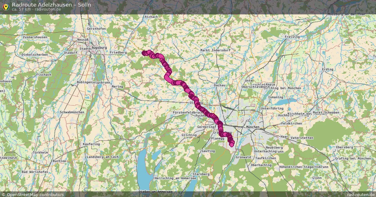 Radtour Adelzhausen – Solln