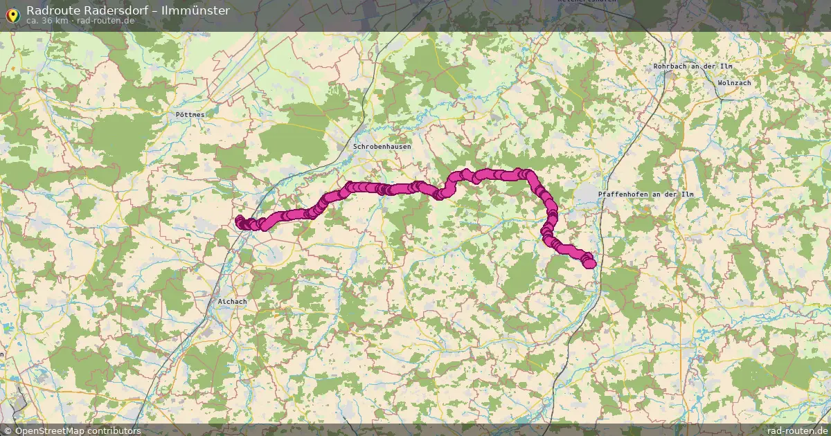 Radtour Radersdorf – Ilmmünster