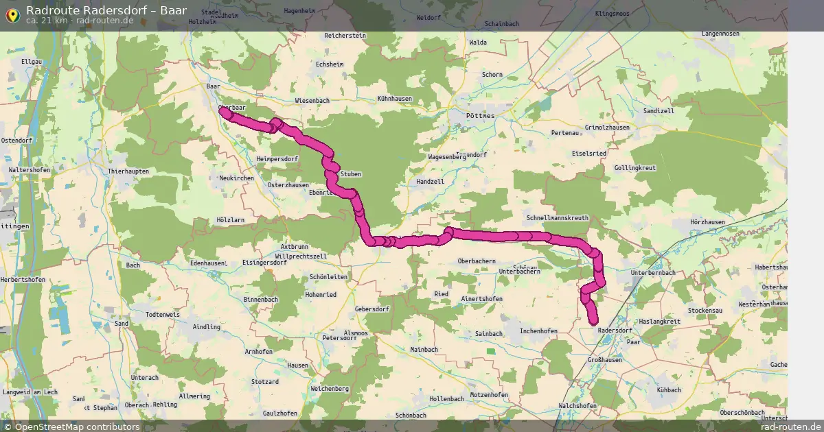 Radtour Radersdorf – Baar