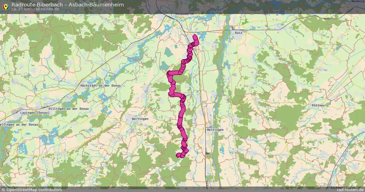Radtour Biberbach – Asbach-Bäumenheim