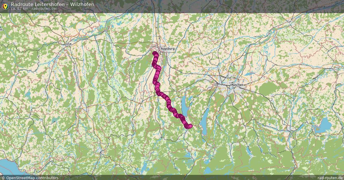 Fahrradroute Leitershofen – Wilzhofen