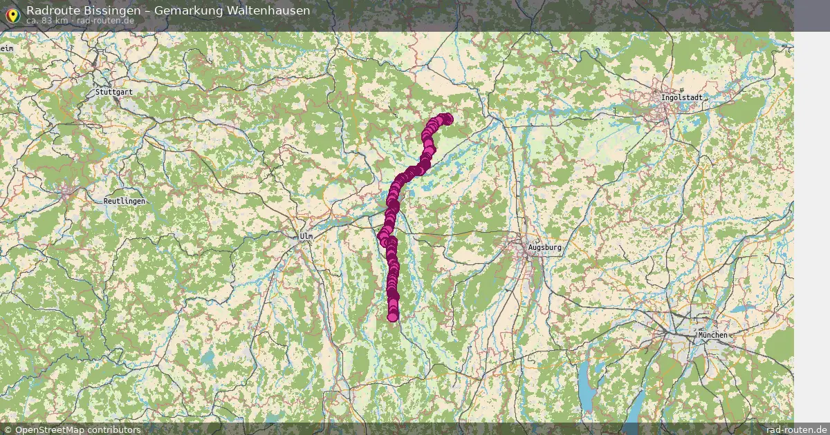 Radtour Bissingen – Gemarkung Waltenhausen