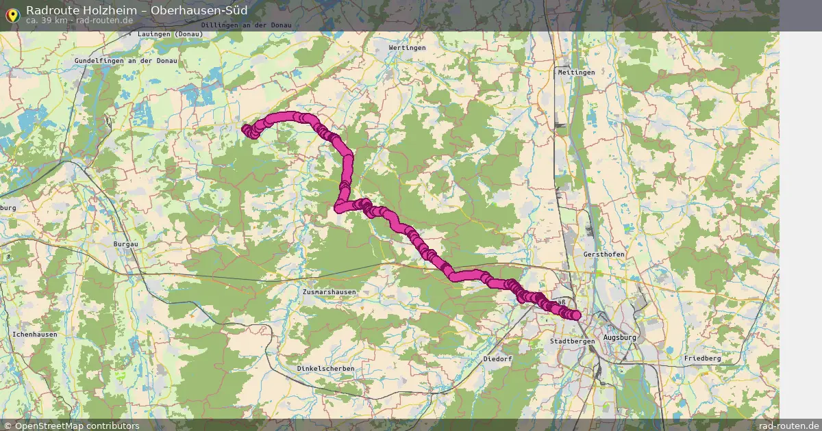 Radtour Holzheim – Oberhausen-Süd