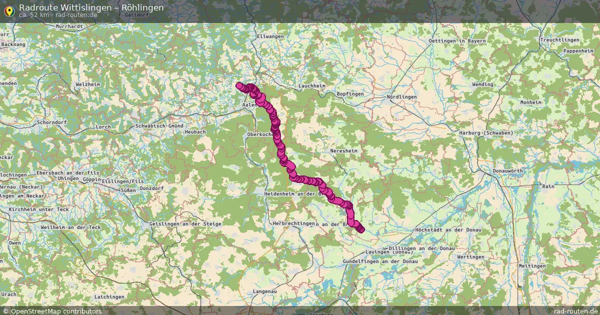Fahrradroute Wittislingen – Röhlingen