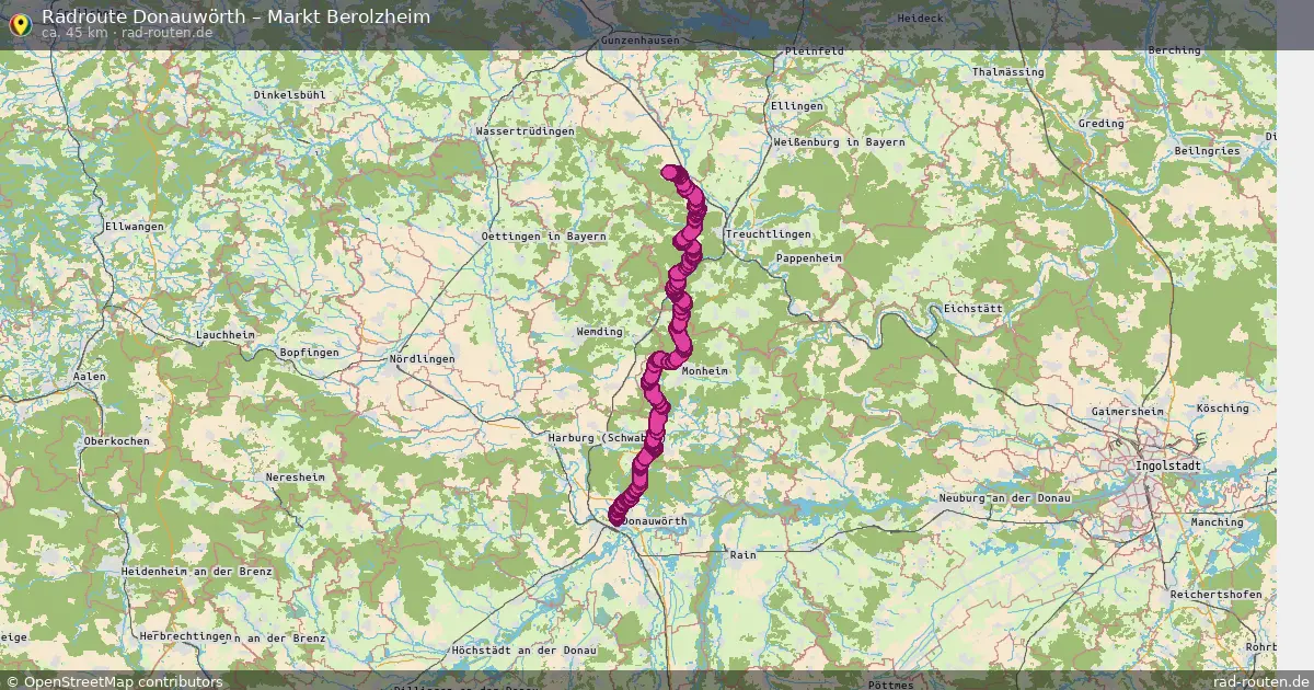 Radtour Donauwörth – Markt Berolzheim