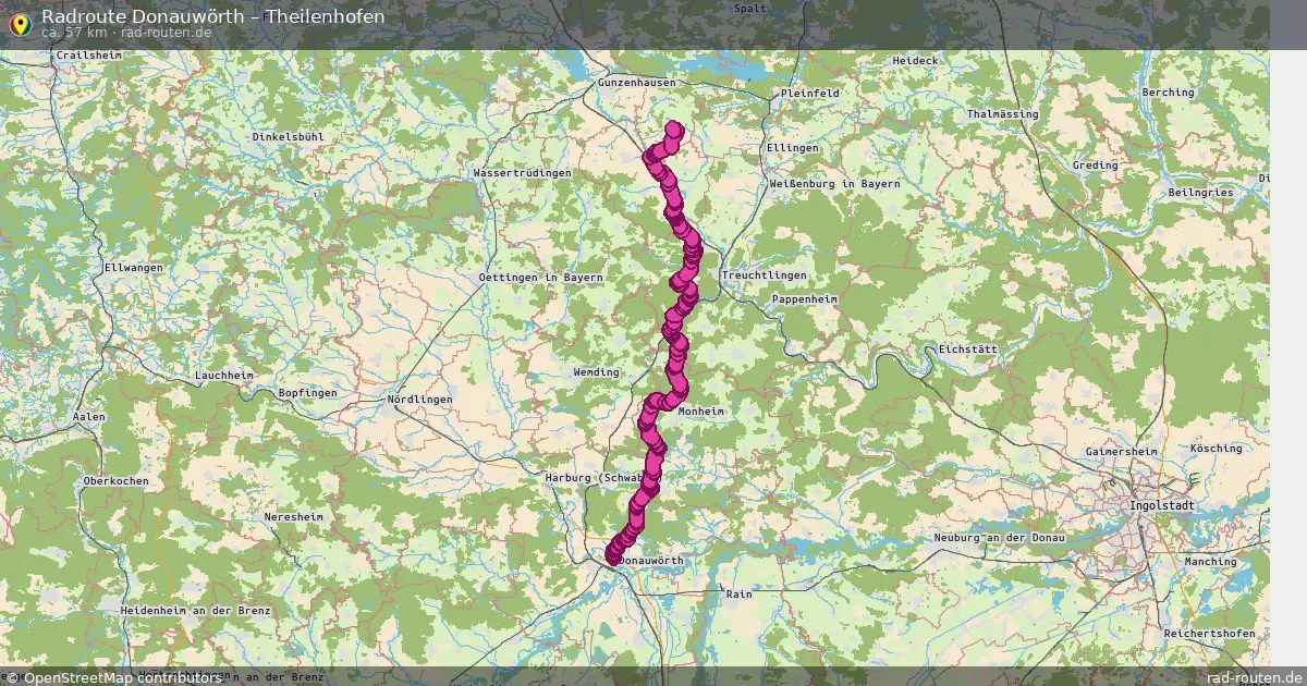 Radtour Donauwörth – Theilenhofen