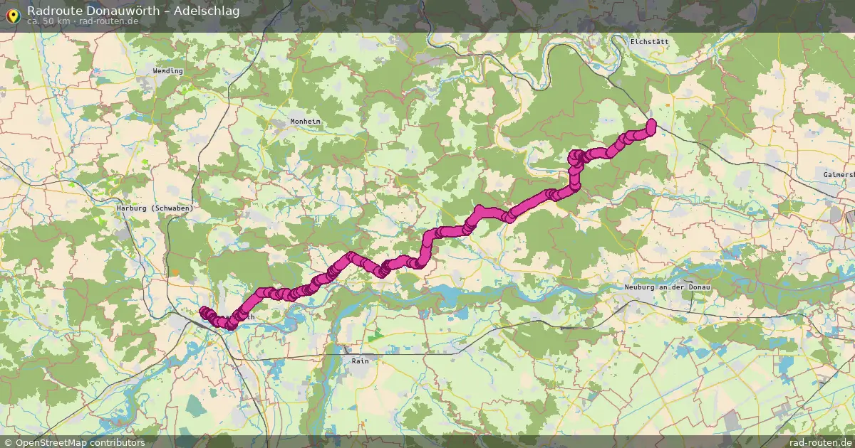 Radtour Donauwörth – Adelschlag