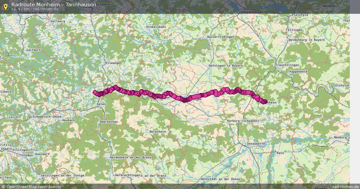 Radtour Monheim – Tannhausen