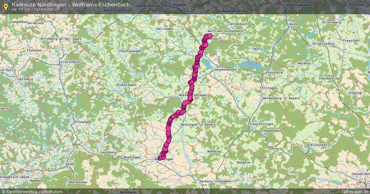 Radtour Nördlingen – Wolframs-Eschenbach