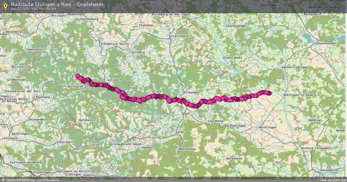 Radtour Ehingen A.ries – Crailsheim