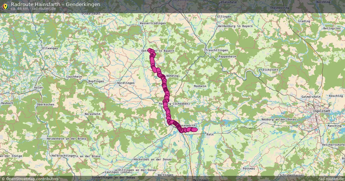 Radtour Hainsfarth – Genderkingen