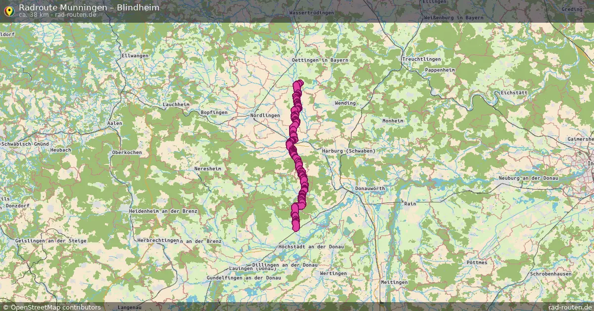 Radtour Munningen – Blindheim