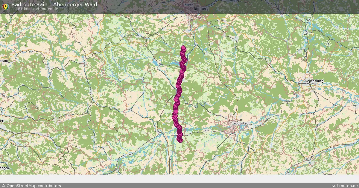 Radtour Rain – Abenberger Wald
