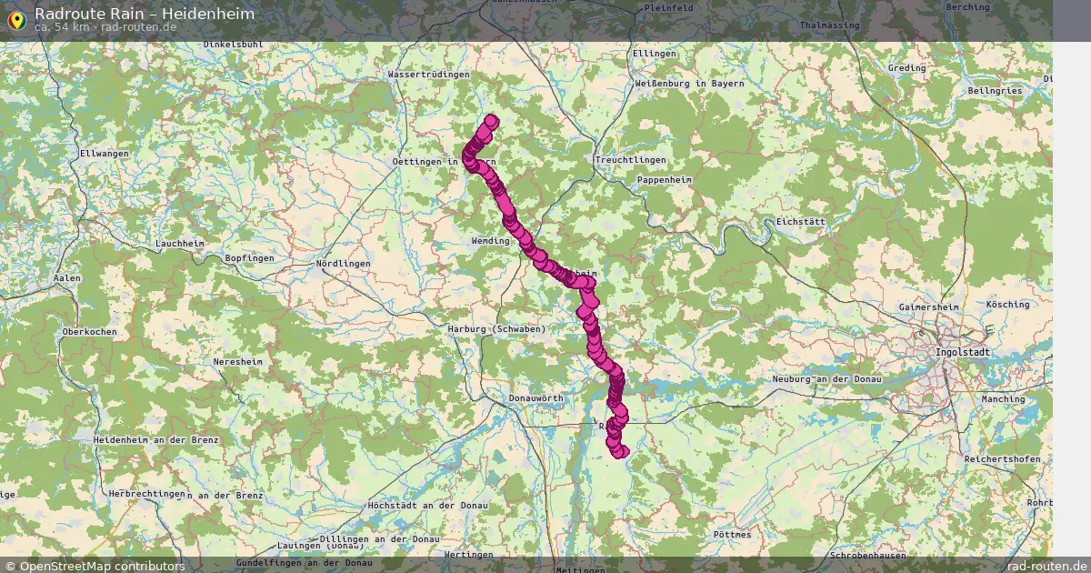 Radtour Rain – Heidenheim