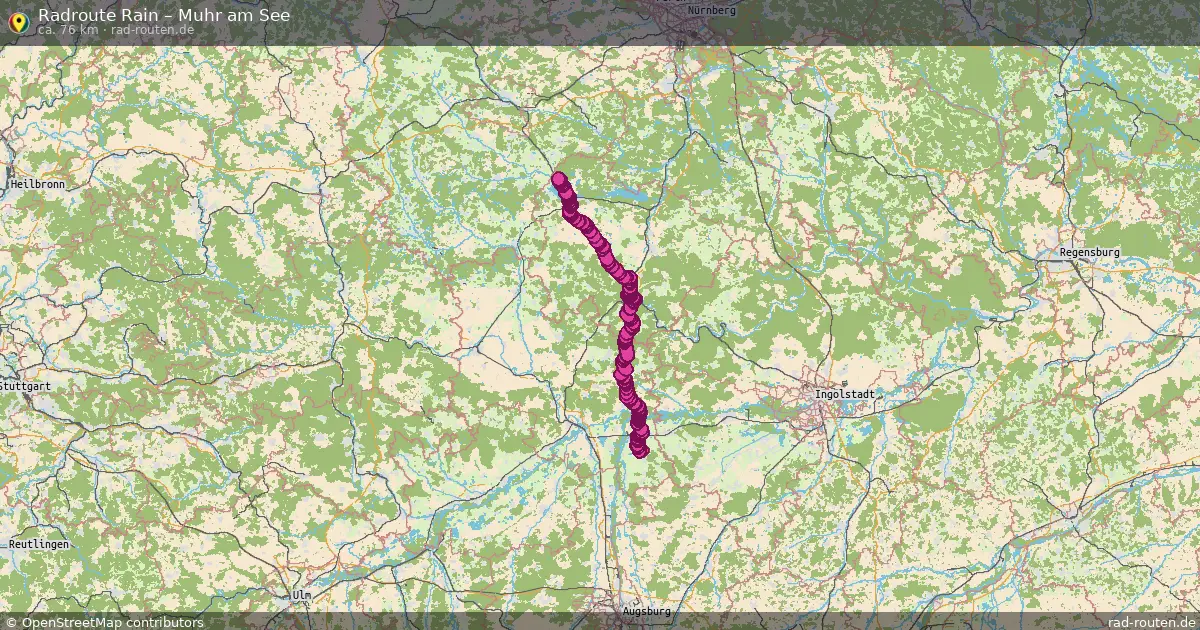 Radtour Rain – Muhr Am See