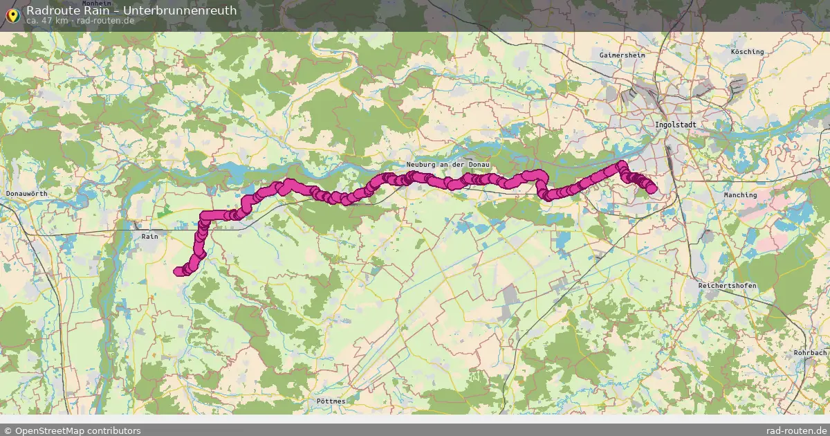 Radtour Rain – Unterbrunnenreuth