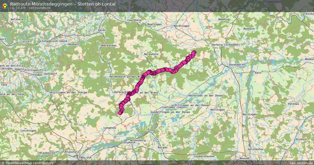 Radtour Mönchsdeggingen – Stetten Ob Lontal