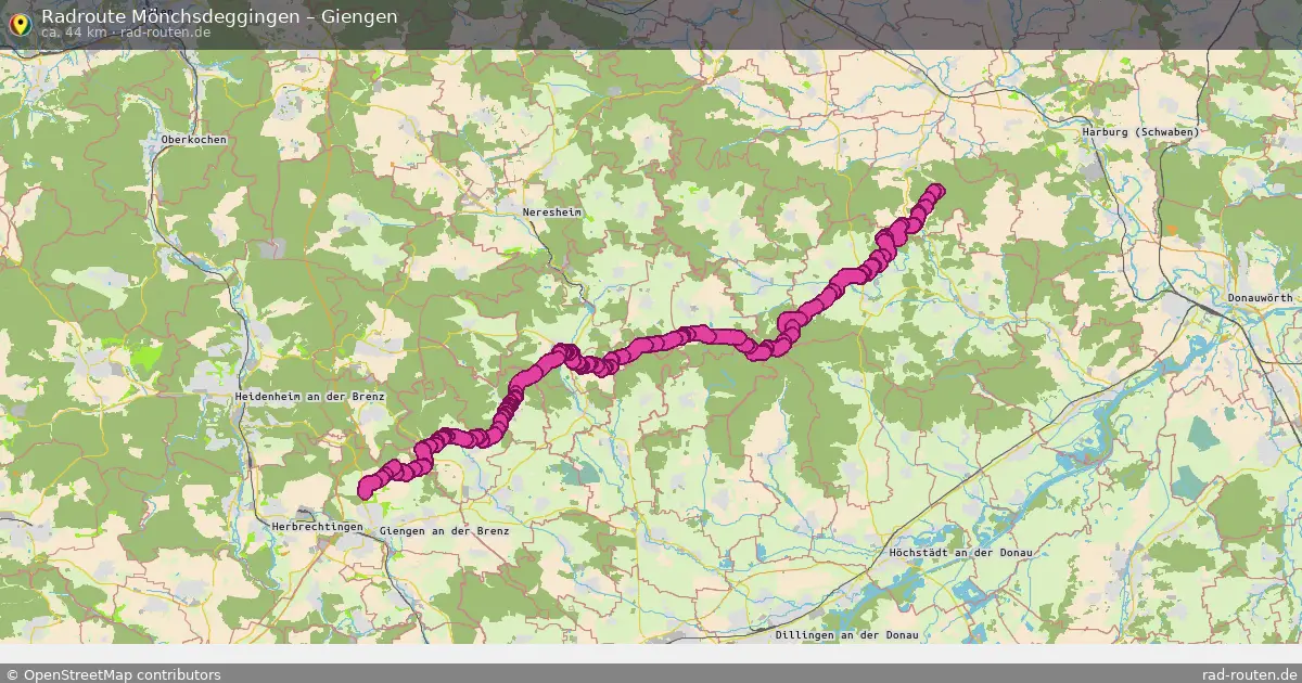 Radtour Mönchsdeggingen – Giengen