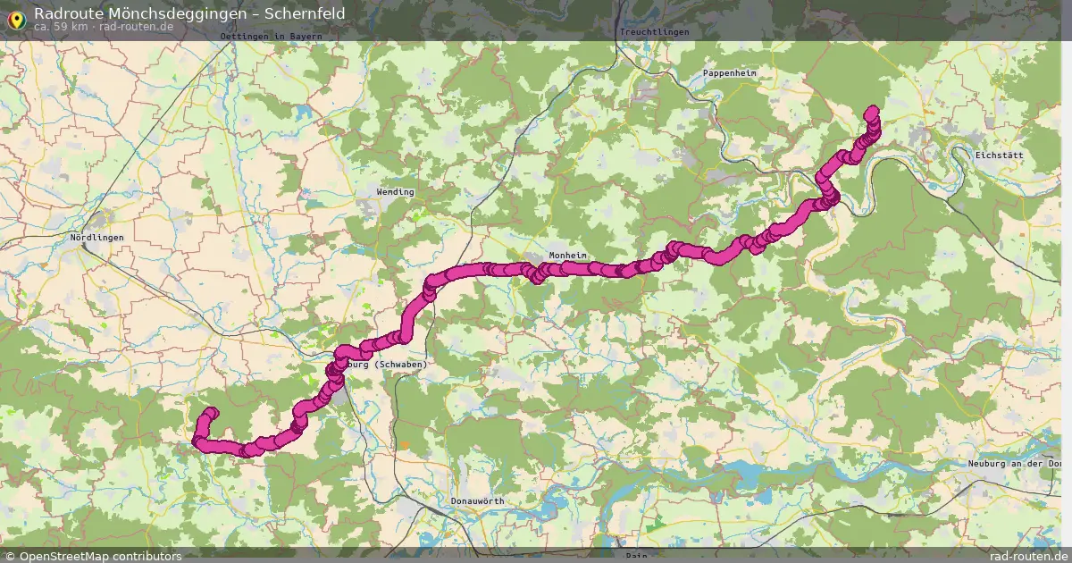 Radtour Mönchsdeggingen – Schernfeld