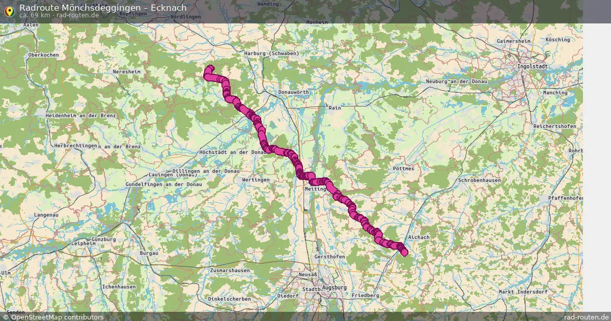 Radtour Mönchsdeggingen – Ecknach