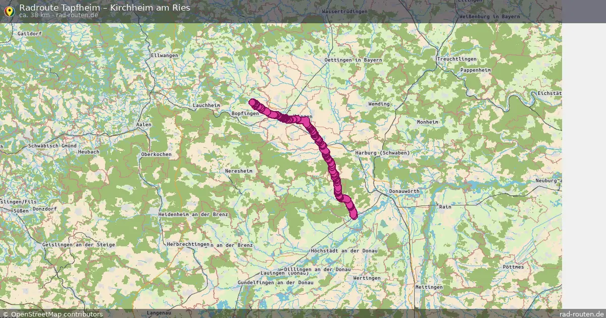 Radtour Tapfheim – Kirchheim Am Ries