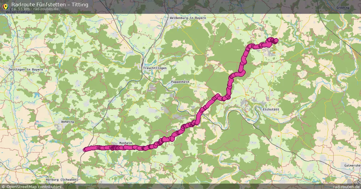 Radtour Fünfstetten – Titting